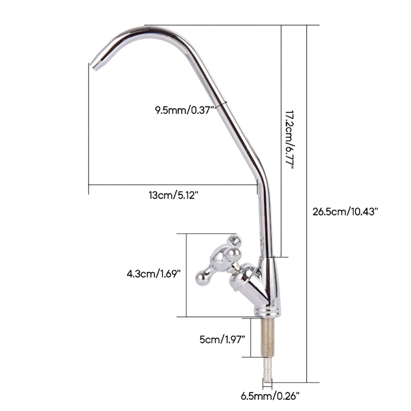2024 New Water Purifier Drinking Water Faucet Single Hole Sink Faucet Drinking Water Faucet with Fittings 1/4-in Tube Faucet Tap
