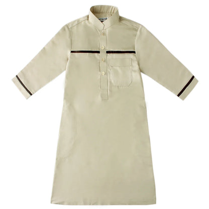 Muslim Arab Jubba Boys Robe Kids Abayas Kaftan Islamic Clothing Long Sleeve Thobe Middle East Teenage Clothing Ramadan Dress Eid
