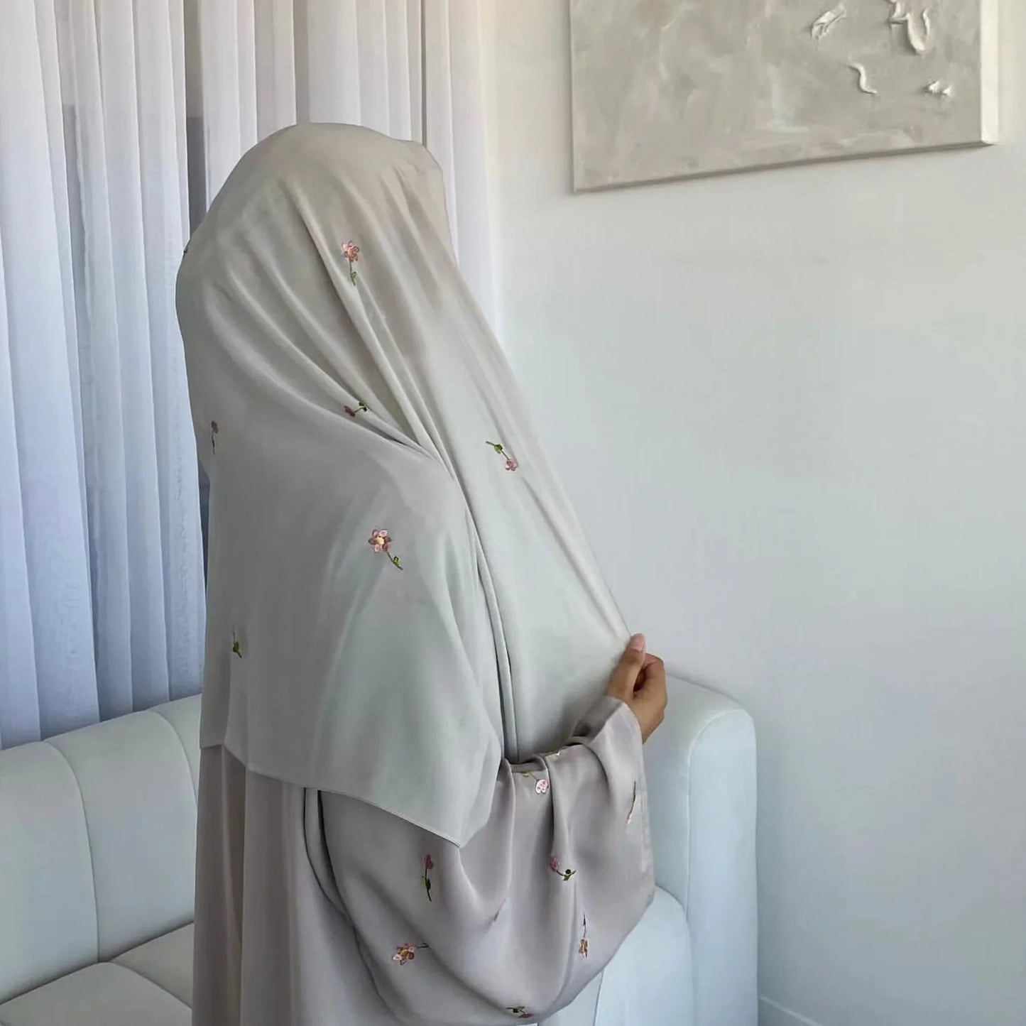 Flower Open Abaya Kimono Embroidery Muslim Abayas for Women Dubai Luxury Turkey Kaftan Hijab Robe Ramadan Eid Islamic Clothing