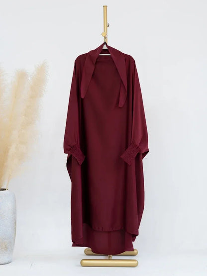 Ramadan Muslim Dress Girls Kids Prayer Garment Hijab Dress  Child Hooded Abaya Full Cover Niqab Islam Dubai Eid Robe 2023 jilbab