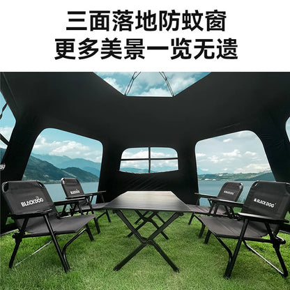 Naturehike-Blackdog Outdoor Hexagonal Fully Automatic Quick Opening Camping Tent Portable Folding Black Glue Sunscreen Tent
