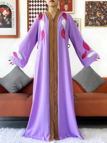 High Grade Fabric Women Party Dress Chiffon Open Abaya Muslim Women Dress Islamic Clothing Cardigan Abaya Women Muslim Dress