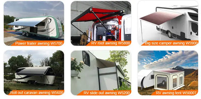 Caravan Awnings,Economical Awning For Camper Van Retractable RV Awning RV Canopy