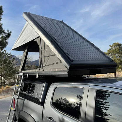 New Solar Panel Car Top Rooftop Tent Hard Cover Aluminum Clamshell
