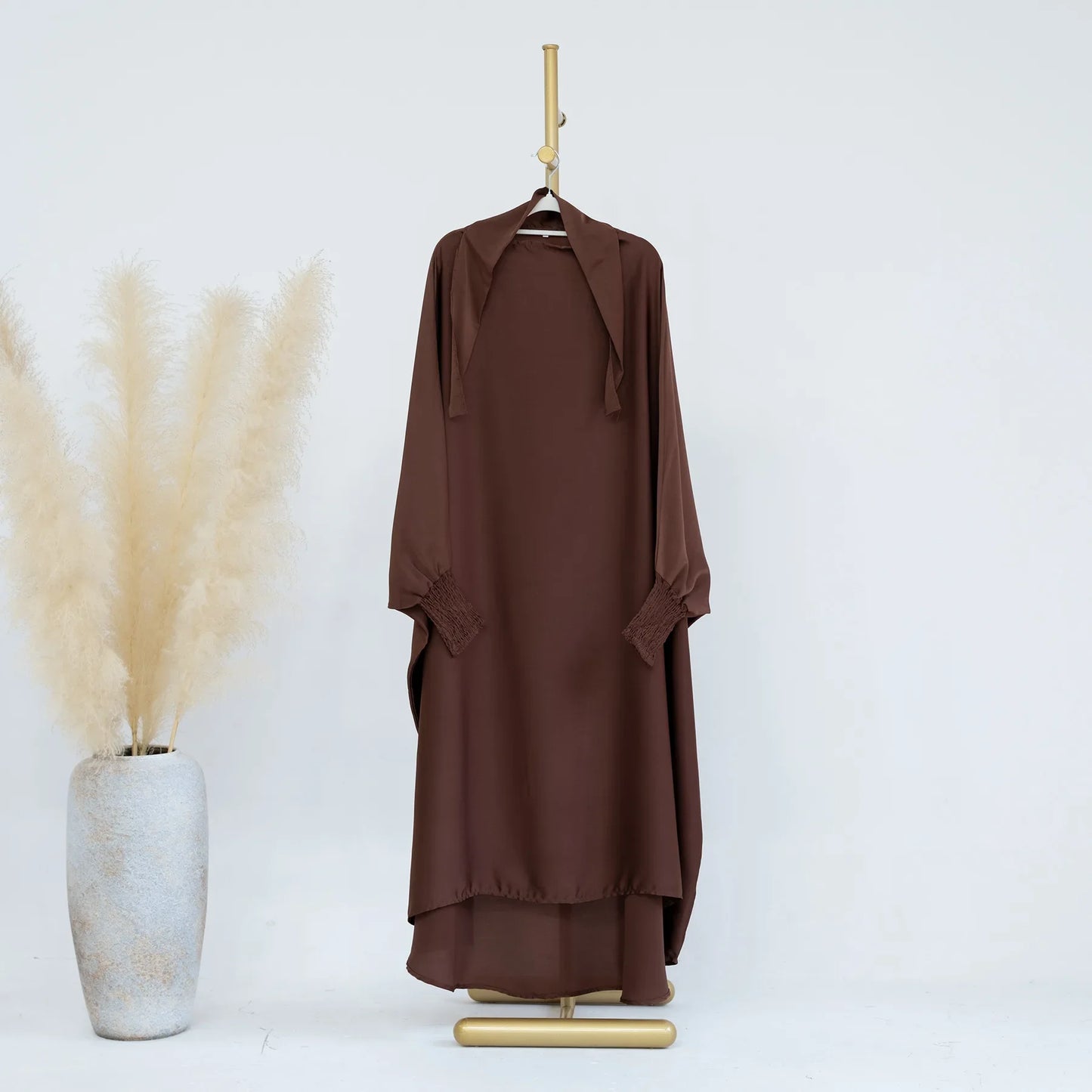 Muslim Child Jilbab Prayer Dress Hijab Hooded Abaya Ramadan Eid Islamic Clothing Dubai Saudi Black Robe Kids Modest Dresses