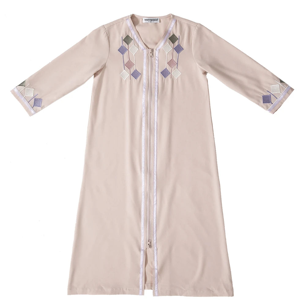 Kids Muslim Girls Abaya Prayer Long Maxi Dress Turkey Kaftan Arab Robe Dubai Islam Morocco Eid Party Ramadan Holiday Gown Caftan