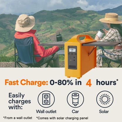 100W Portable Power Station 100V/220V Solar Power Generator UPS Charging Stations Outdoor Emergency Power Bank LED For Camping