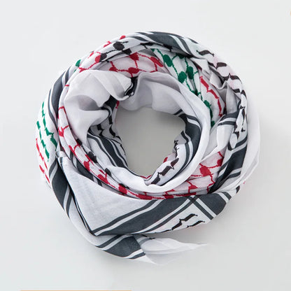 Arab Men Square Keffiyeh Shemagh Scarves Muslim Men's Head Scarf Middle Eastern Shawl Islamic Clothing Male Hijab Turban