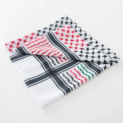 Arab Men Square Keffiyeh Shemagh Scarves Muslim Men's Head Scarf Middle Eastern Shawl Islamic Clothing Male Hijab Turban