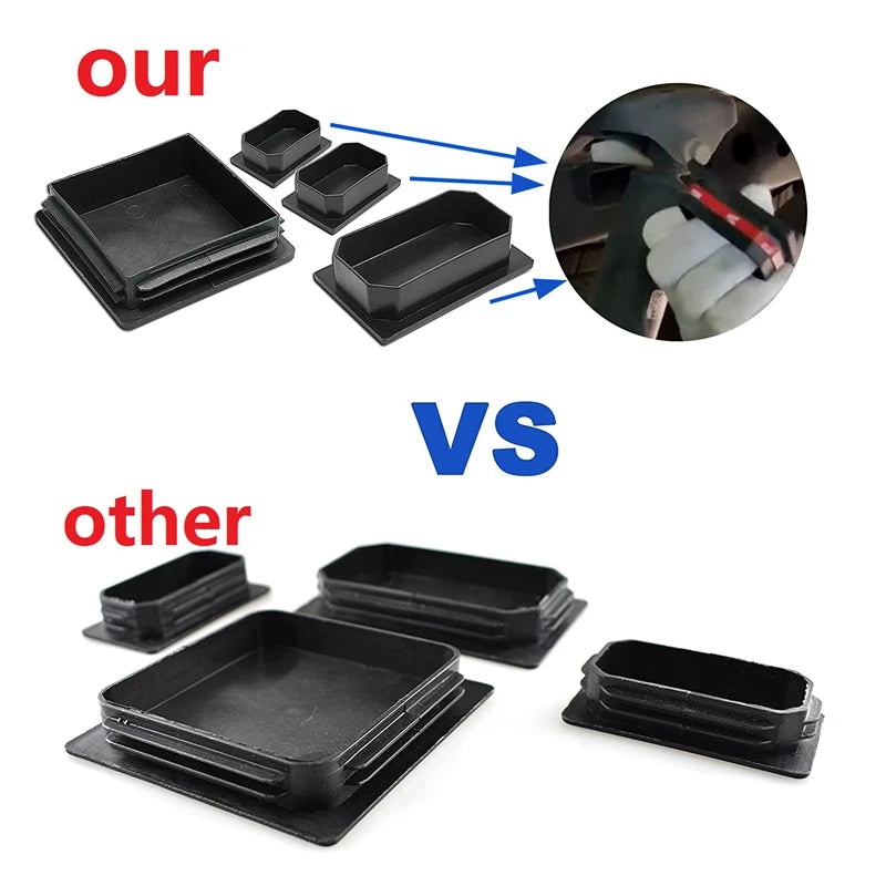 4PCS Frame Tube Hole Plug for Ford F150 F-150 Raptor 2017-2021 Rear Wheel Well Side Cover Accessories