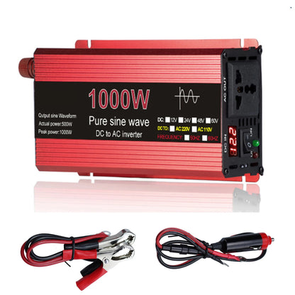 Pure Sine Wave Inverter DC 12V/24V To AC 110V/220V 1000W 1600W 2000W 2200W Portable Power Bank Converter Solar Inverter