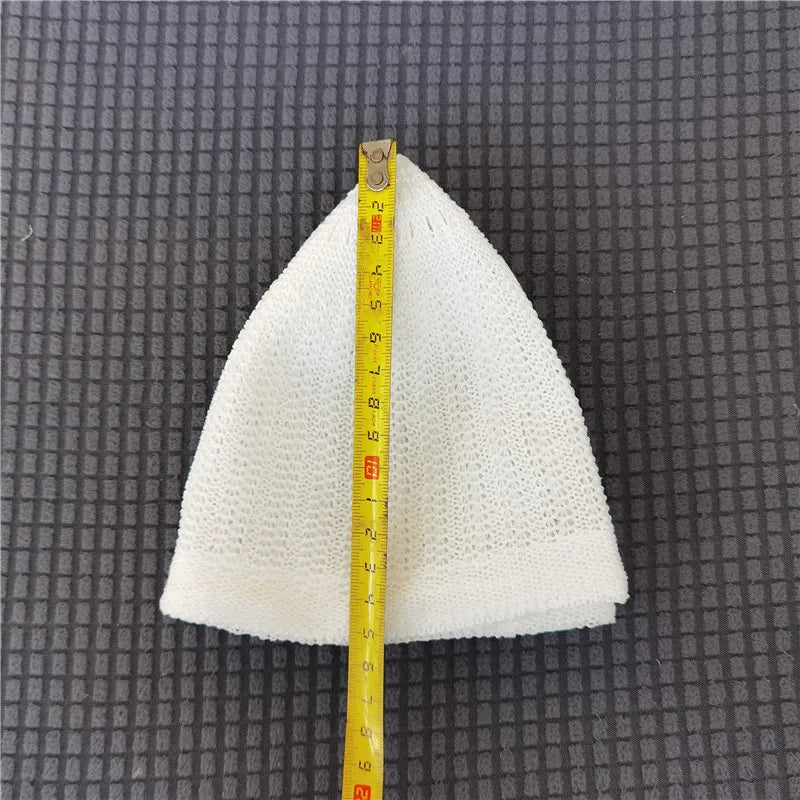 Islamic Hat Clothing Mesh Muslim Hat for Prayer  for Men Worship Hat Kufi Knitted Cap Solid Color Saudi Arabic  Hat