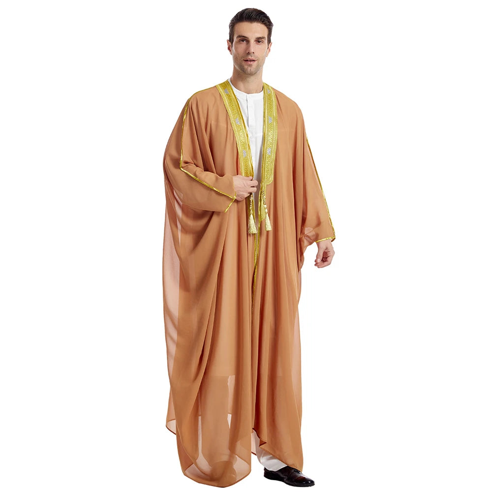 Eid Muslim Men Boy Kids Jubba Thobe Kimono Abaya Dress Islamic Ramadan Robe Saudi Arabic Musulman Caftan Dubai Djellaba Kebaya