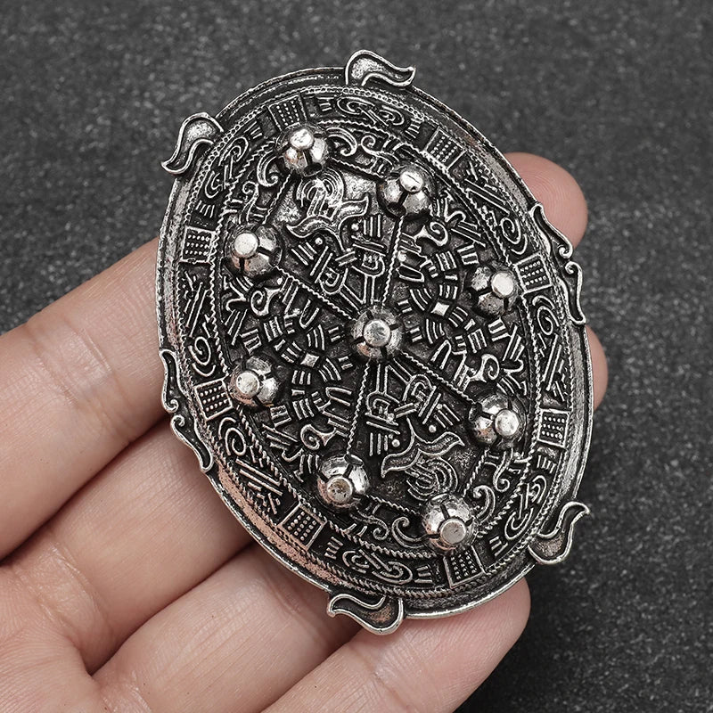 Exquisite Shiny Zircon Islamic Muslim Allah Brooch Arabian Religious Evil Eye Brooch Men Women Popular Clothing Matching Gifts