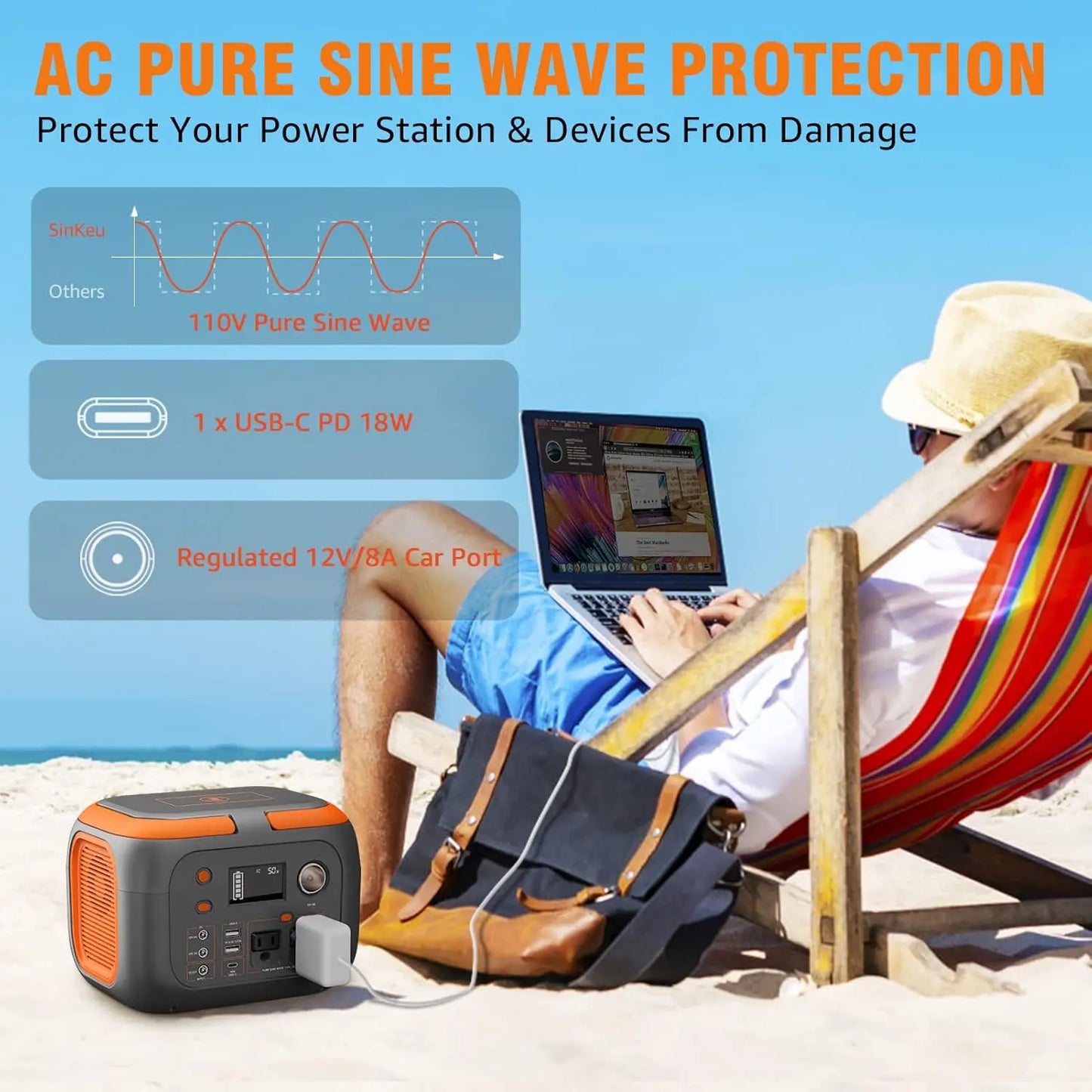 Portable Power Station Outdoor Solar Generators Mobile Lithium Battery Pack Outlet Solar Power Bank Camping Power Supply