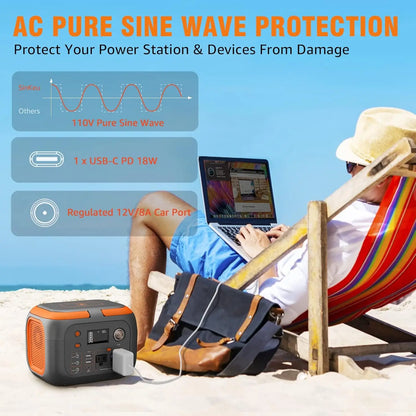 Portable Power Station Outdoor Solar Generators Mobile Lithium Battery Pack Outlet Solar Power Bank Camping Power Supply