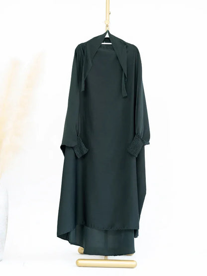 Ramadan Muslim Dress Girls Kids Prayer Garment Hijab Dress  Child Hooded Abaya Full Cover Niqab Islam Dubai Eid Robe 2023 jilbab