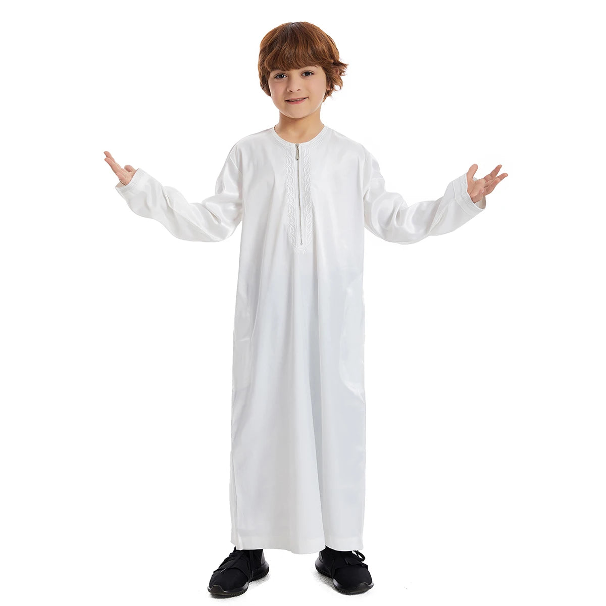 Middle East Muslim Kids Boys Jubba Thobe Eid Ramadan Islamic Children Djellaba Dishdasha Saudi Arabic Robe Dress Abaya Kaftan