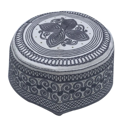 Cotton Embroidery Men's Muslim Hat Islam Ramadan Prayer Hats Arabia Men Headscarf Clothing Topkippot Turban Middle East Cap