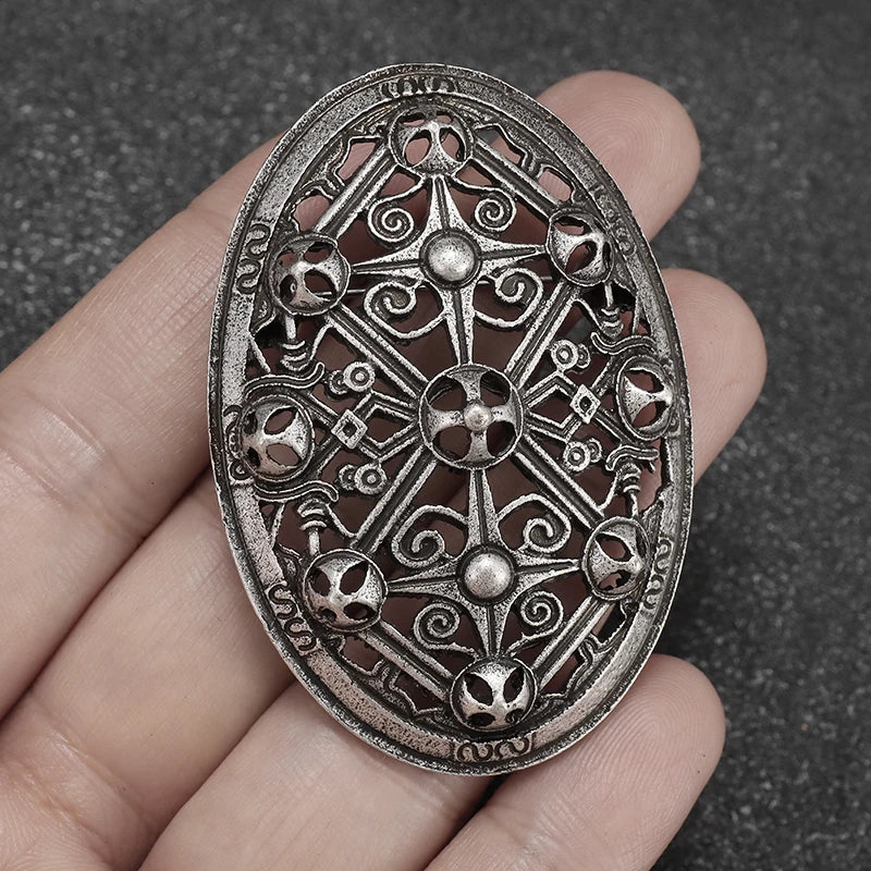 Exquisite Shiny Zircon Islamic Muslim Allah Brooch Arabian Religious Evil Eye Brooch Men Women Popular Clothing Matching Gifts