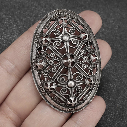 Exquisite Shiny Zircon Islamic Muslim Allah Brooch Arabian Religious Evil Eye Brooch Men Women Popular Clothing Matching Gifts