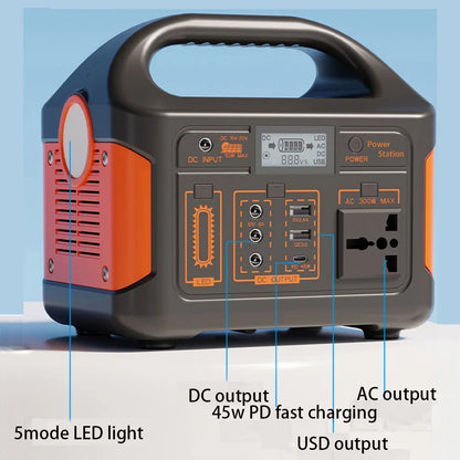 300W 71800mAh Portable Power Station 230WH Mobile Power Supply Solar Generator 220V/110V Charging Station Power Bank Camping