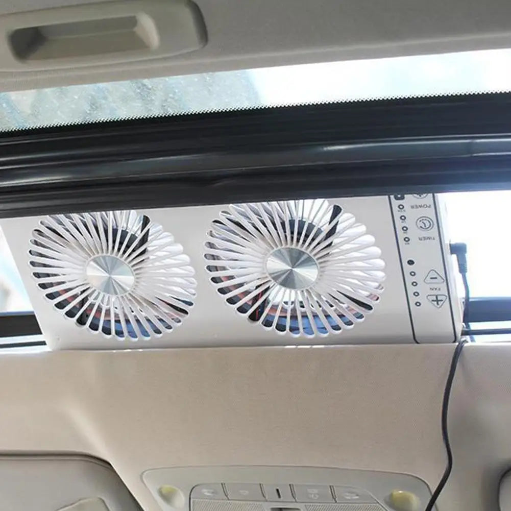 Bed Car Silent Double Exhaust Air Inlet Double Fan Car Fan Exhaust Fan Low Noise Heat Dissipation Efficient Cleaning Unive