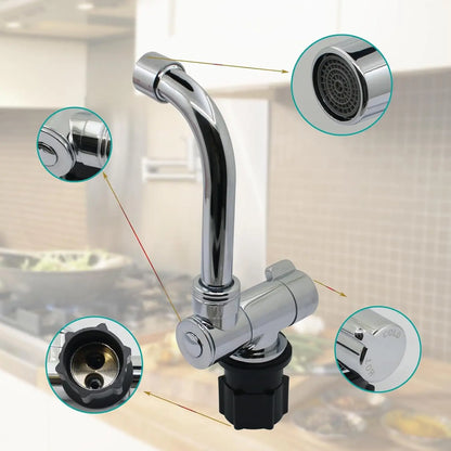 Caravan Camping Stainless Steel Hand Wash Basin Sink with Tempered Glass Lid Camper Accessories RV Stainless Steel Covered Sink