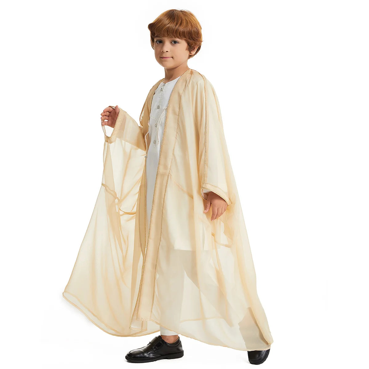 Middle East Kids Boy Robe Muslim Dress Kimono Dishdasha Islamic Dubai Saudi Abaya Prayer Abaya Ramadan Jubba Thobe Arab Clothing