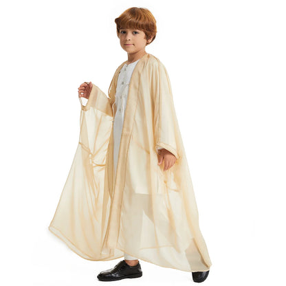 Middle East Kids Boy Robe Muslim Dress Kimono Dishdasha Islamic Dubai Saudi Abaya Prayer Abaya Ramadan Jubba Thobe Arab Clothing