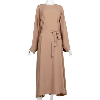 Kaftan Abaya Long Sleeve Maxi Dress Islamic Prayer Robe Modest Dress Full Length Muslim Abaya Dresses Modest Dress