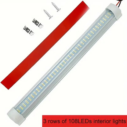 1PC 12V-80V Bright LED Car Interior Light Universal Cabin Ceiling Reading Lamp With Switch For Trailer Car RV Van Camper Caravan