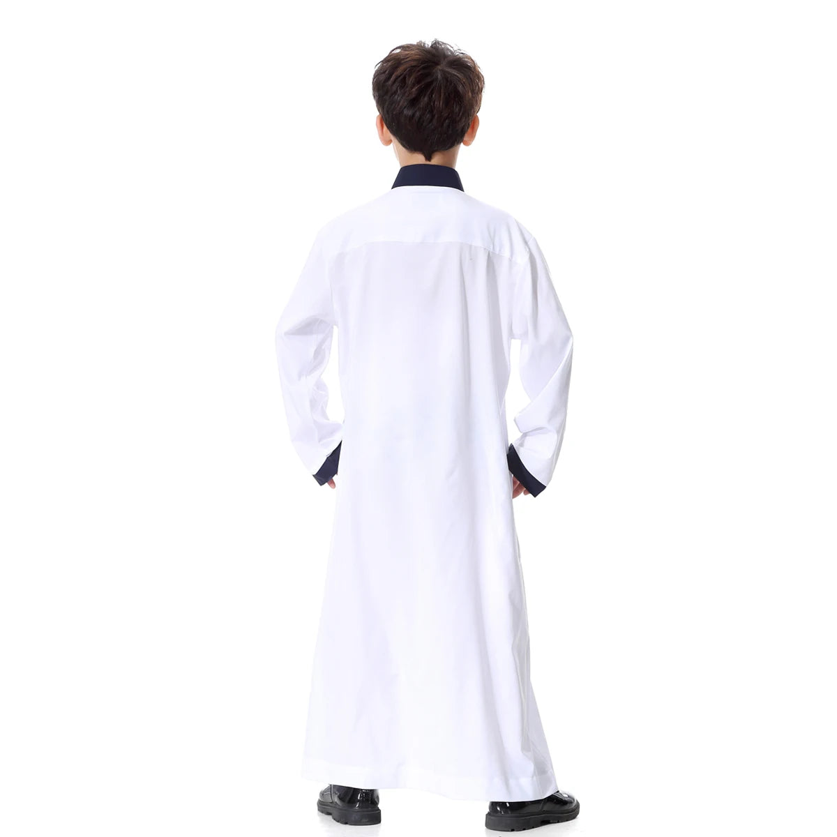 2024 Arab Malay Turkey Muslim Boys Clothing Kids Abayas Dress Children Full Body Robe Dress Teen Age TH873