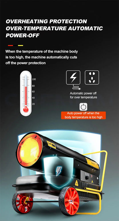 Commercial Fuel Heater Greenhouse Heater Industrial Diesel Air Heater Oil Heater Integrated Hot Air Fan Drying Calentadores de