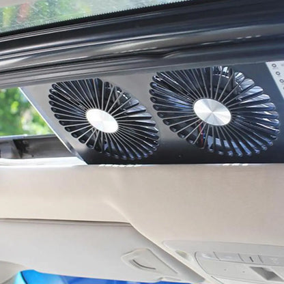 Bed Car Silent Double Exhaust Air Inlet Double Fan Car Fan Exhaust Fan Low Noise Heat Dissipation Efficient Cleaning Unive