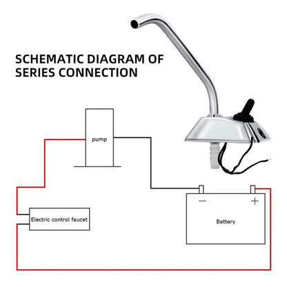 360  Spin Faucet Tap And  Switch 12V DC Electric Water Pump Faucet Tap Switch Faucet Tap