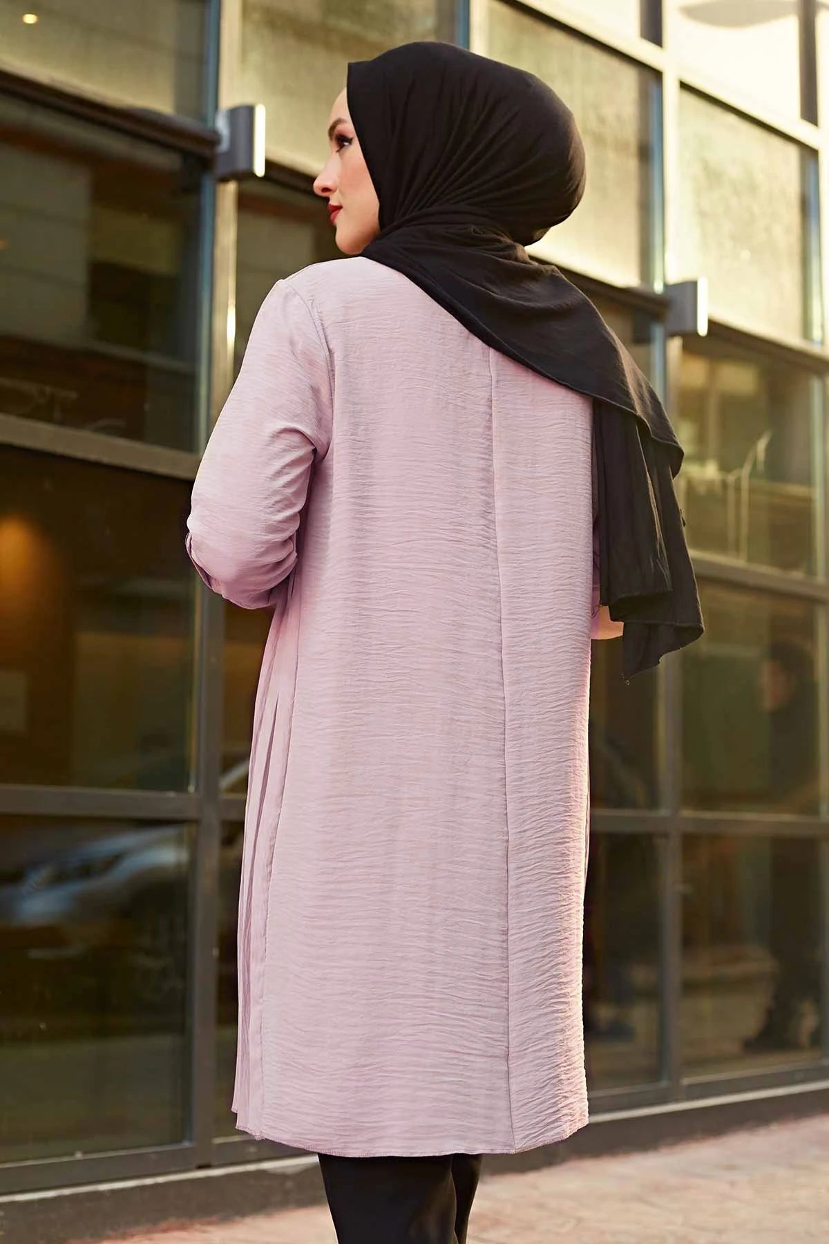 Pleated Girl's Blouse Shirt Adjustable Sleeve Women Top Islamism Blouses for Muslim Women Many Colors Muslim Fashion Women