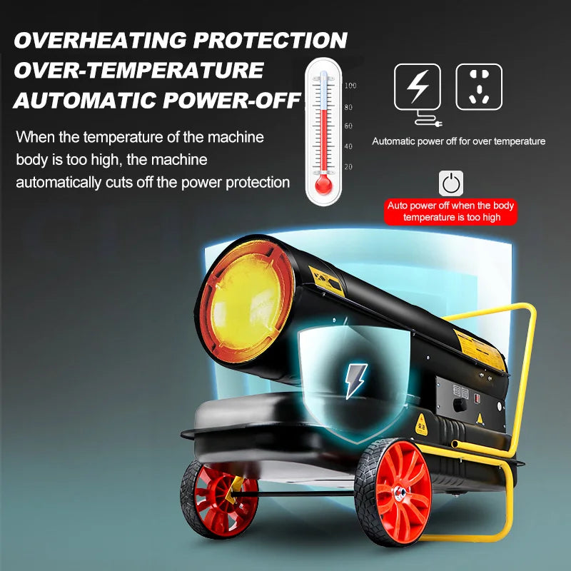 Commercial Fuel Heater Greenhouse Heater Industrial Diesel Air Heater Oil Heater Integrated Hot Air Fan Drying Calentadores de