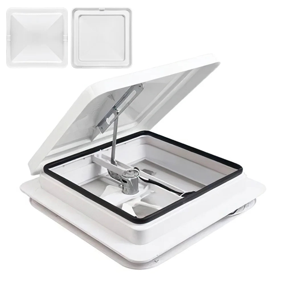 Universal RV Roof Vent Lid Replacement Impact-Resistant Import and Export 14 Inch Vent Cover for Trailer Motorhome Accesssories