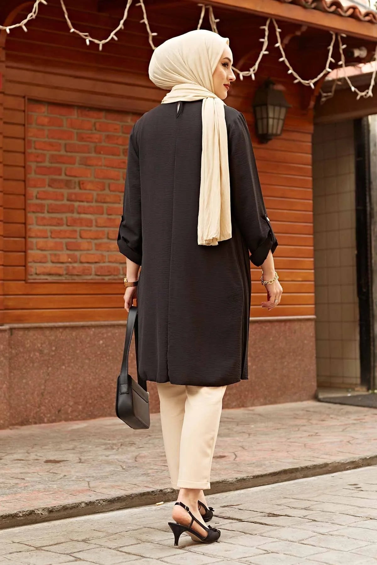 Pleated Girl's Blouse Shirt Adjustable Sleeve Women Top Islamism Blouses for Muslim Women Many Colors Muslim Fashion Women