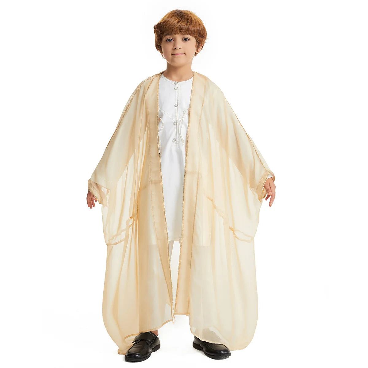 Middle East Kids Boy Robe Muslim Dress Kimono Dishdasha Islamic Dubai Saudi Abaya Prayer Abaya Ramadan Jubba Thobe Arab Clothing