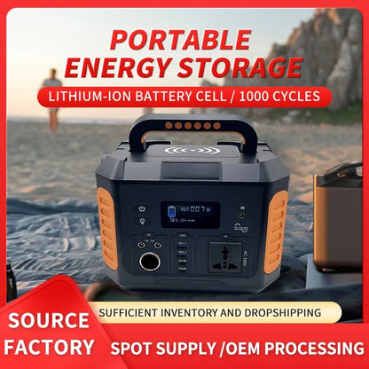 Portable Power Station 139200mAh 500W original Power Bank Charger 110V/220V lithium battery Outdoor camping portable charger