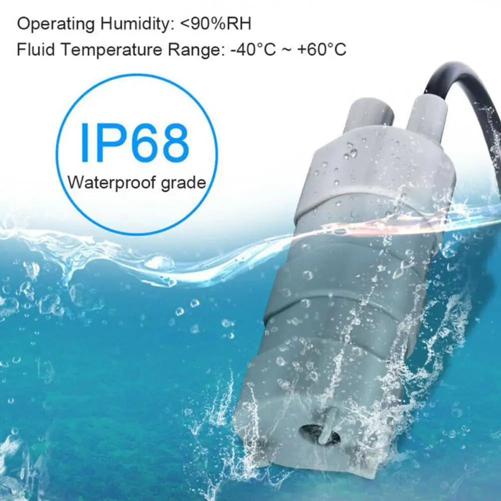 DC 12V Submersible Water Pump High Flow Three-wire Water Pump For Motorhome Camper Pond Aquarium Car Accessories