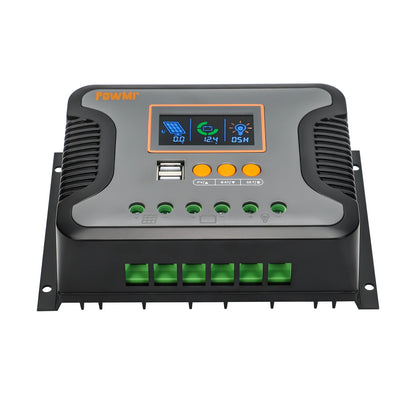 PWM 80A 60A 30A 12V 24V 36V 48V Auto Solar Charger Regulator Max PV 100V 24 hour Settable Work Time Fit for Light and RV System