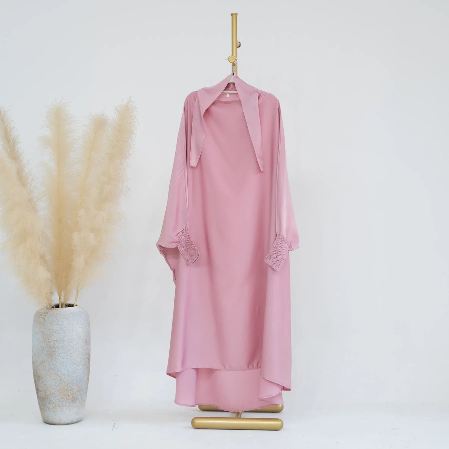 Muslim Child Jilbab Prayer Dress Hijab Hooded Abaya Ramadan Eid Islamic Clothing Dubai Saudi Black Robe Kids Modest Dresses
