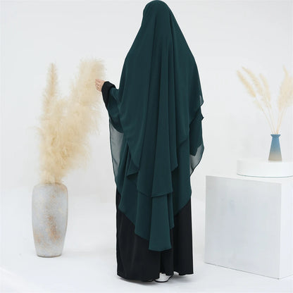 Ramadan Eid Dubai Chiffon Niqab Maxi Khimar Abaya Damen Islam Muslim Hijab Dress Abayas For Women Kebaya Hijabs Femme Musulmane