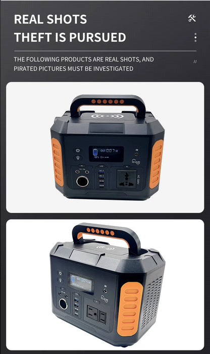 Portable Power Station 139200mAh 500W original Power Bank Charger 110V/220V lithium battery Outdoor camping portable charger