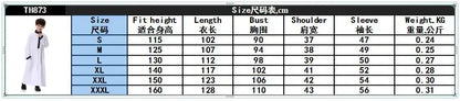 2024 Arab Malay Turkey Muslim Boys Clothing Kids Abayas Dress Children Full Body Robe Dress Teen Age TH873
