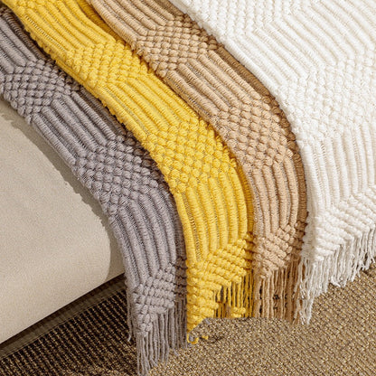 Home Simple Solid Color Air Conditioning Blanket