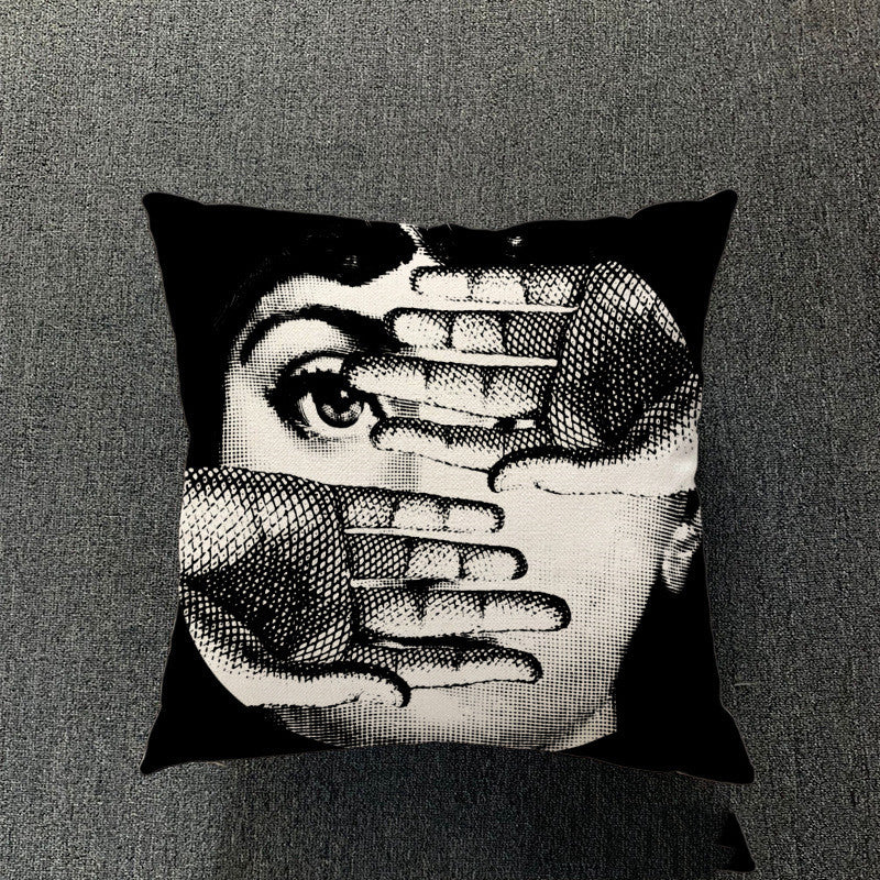 Simple Living Room Cotton And Linen Pillowcase